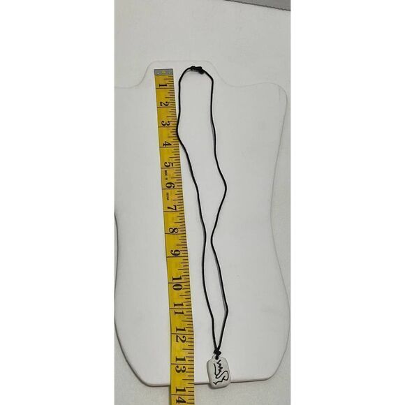 Chinese Astrology Porcelain Horse Necklace Black - Picture 5 of 10